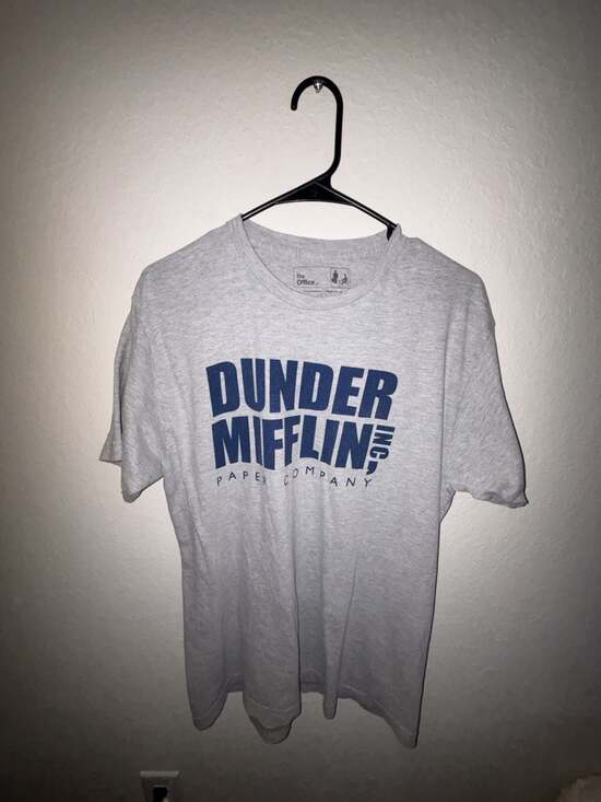 Ripple Junction Other - The Office Shirt Mens Extra Large Gray Blue Dunder Mifflin Inc Long Sleeve 699